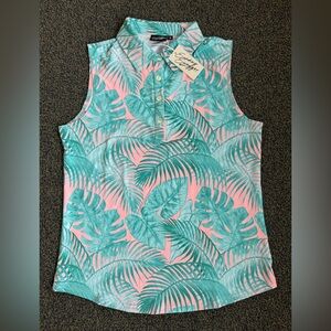 Sunday Swagger Sleeveless Golf Shirt NWT
